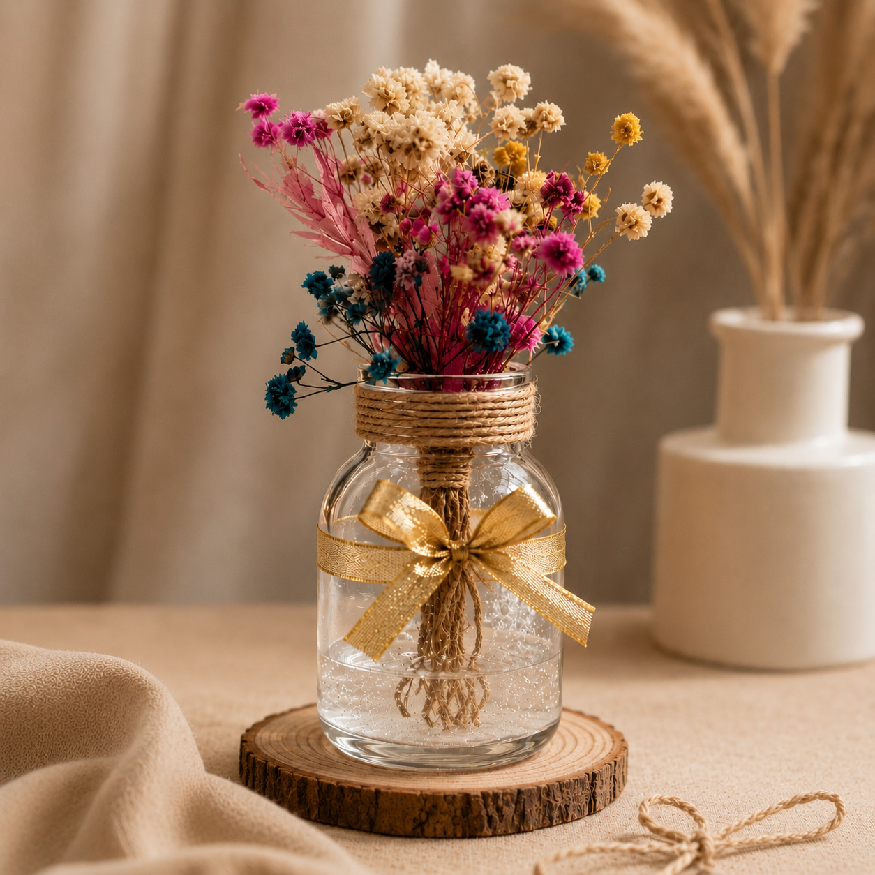 Decorative dry flower jar