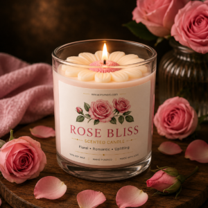 rose bliss candle
